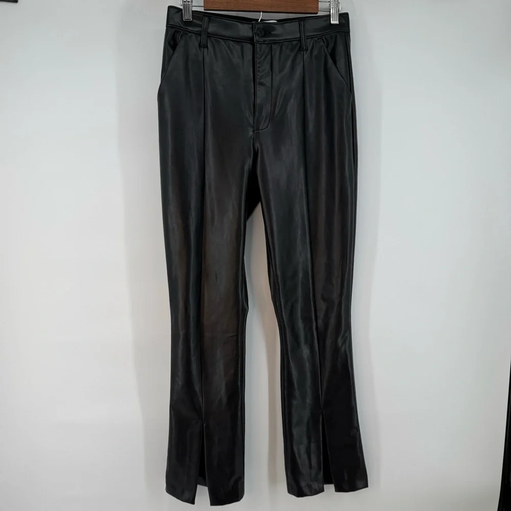 Abercrombie & Fitch Curve Love Faux Leather Skinny Ultra high rise Dress Pants29 - Picture 3 of 9